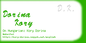 dorina kory business card